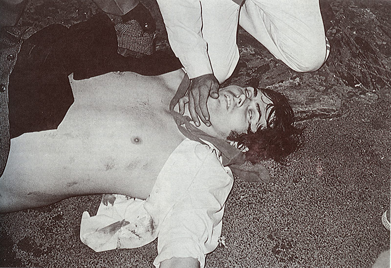 Josu Zabala gaztea 1976ko irailaren 8an hil zuten guardia zibilek, tiroz, Hondarribian amnistiaren alde egiten ari ziren manifestazio batean