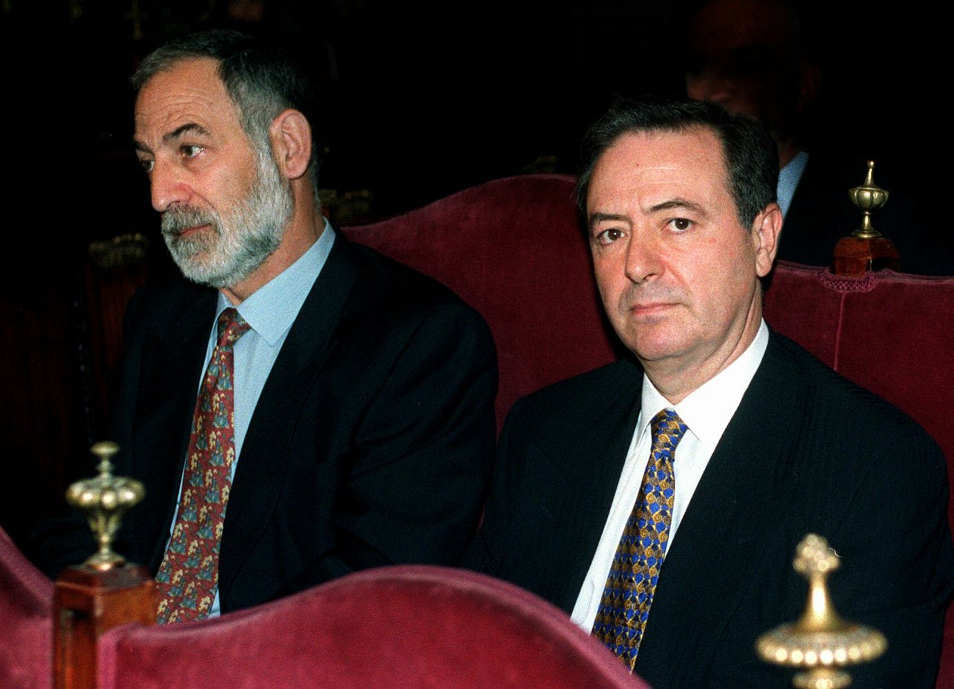 Francisco Alvarez eta Julian Sancristobal, 1998an, Segundo Marey auziko epaiketan.