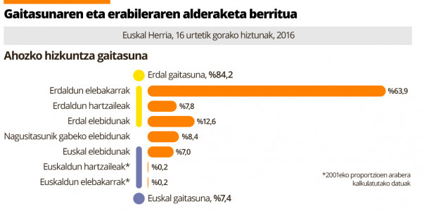 Euskararen erabilera, gaitasunaren gainetik