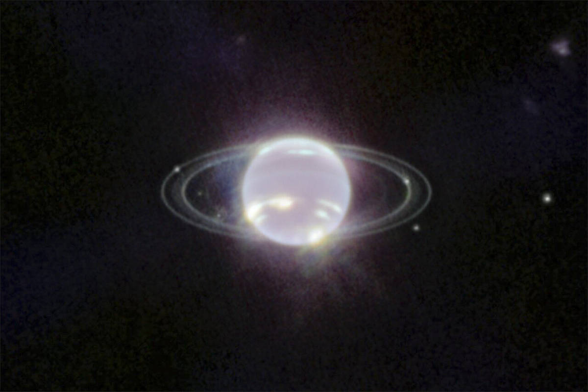 Neptunoren eraztunen argazkiak atera ditu James Webb teleskopioak