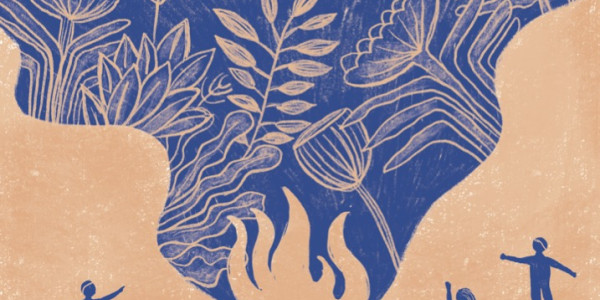 Udari ongietorria, su gainean saltoka