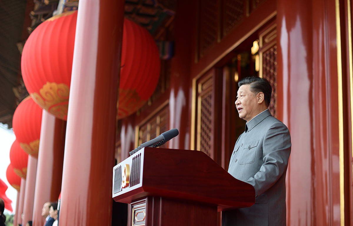 Xi Jinping, Pekinen emaniko hitzaldian. XINHUA / XIE HUANCHI / EFE