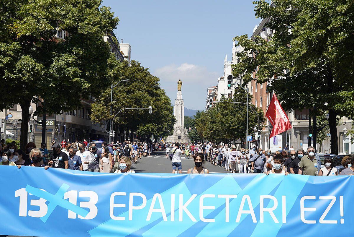 Bilboko manifestazio burua. RAUL BOGAJO, FOKU