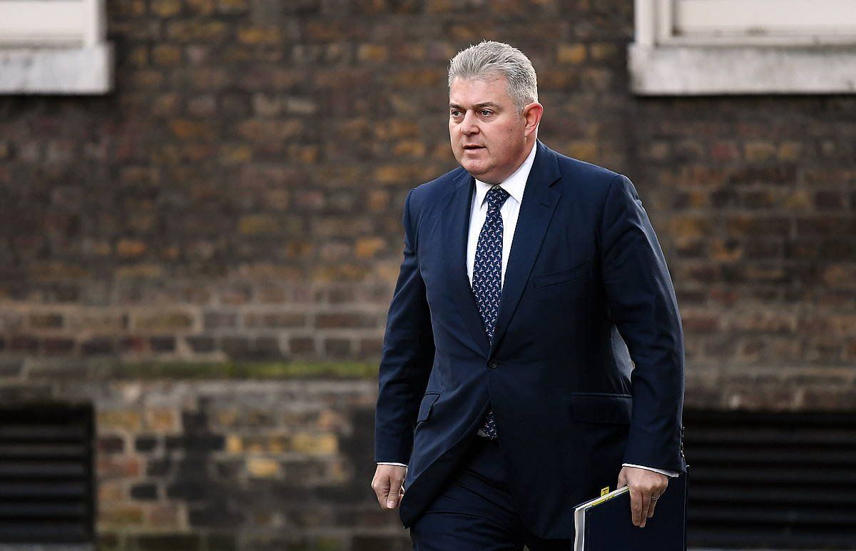 Brandon Lewis Erresuma Batuaren Ipa Irlandarako ministroa, artxiboko irudi batean. EFE