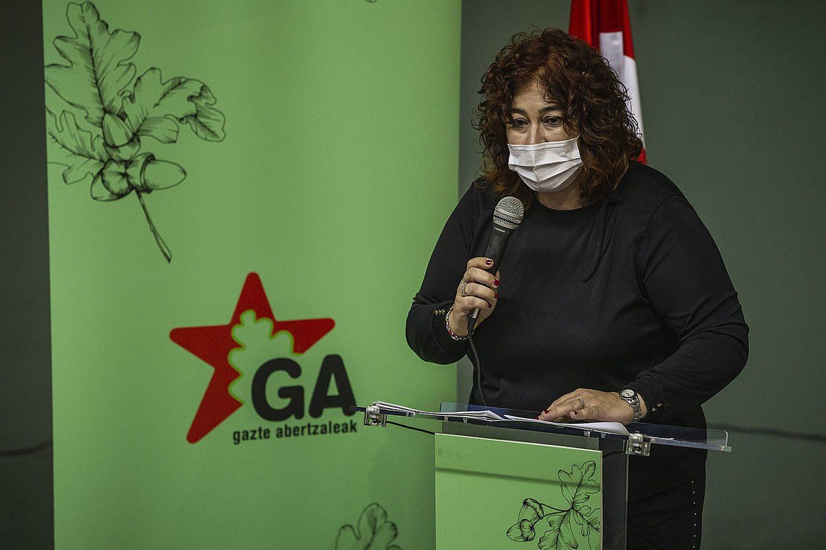 Eba Blanco, abenduan, Gazte Abertzaleen XVI. biltzarrean. ARITZ LOIOLA / FOKU