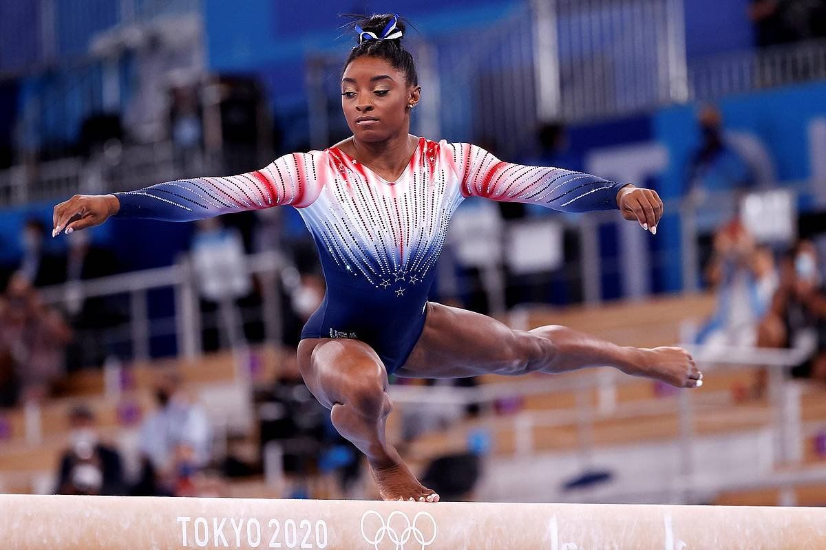 Biles, gaur Tokion. HOW HWEE YOUNG / EFE