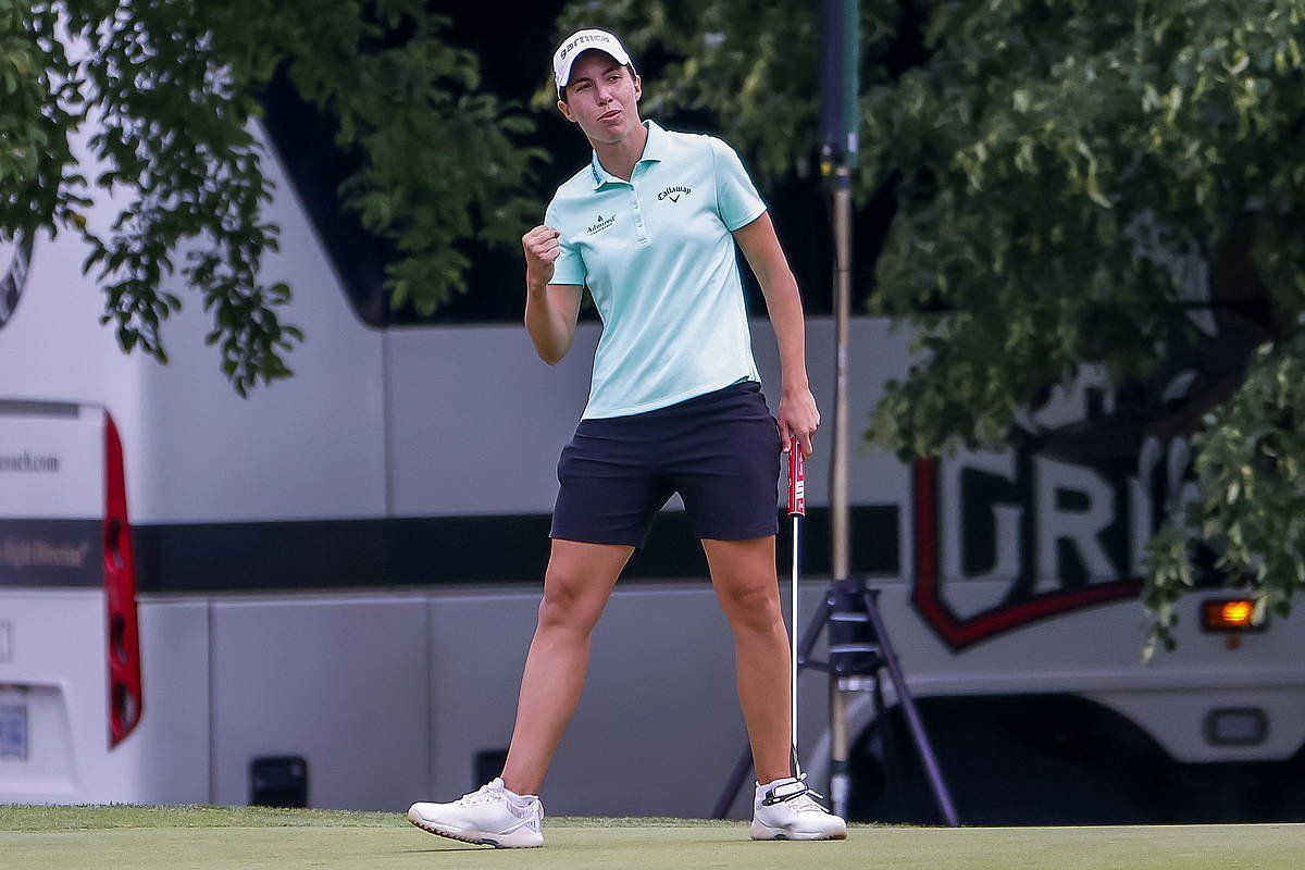 Carlota Ziganda, uztailean AEBetan jokatutako torneo batean. ERIK S. LESSER / EFE