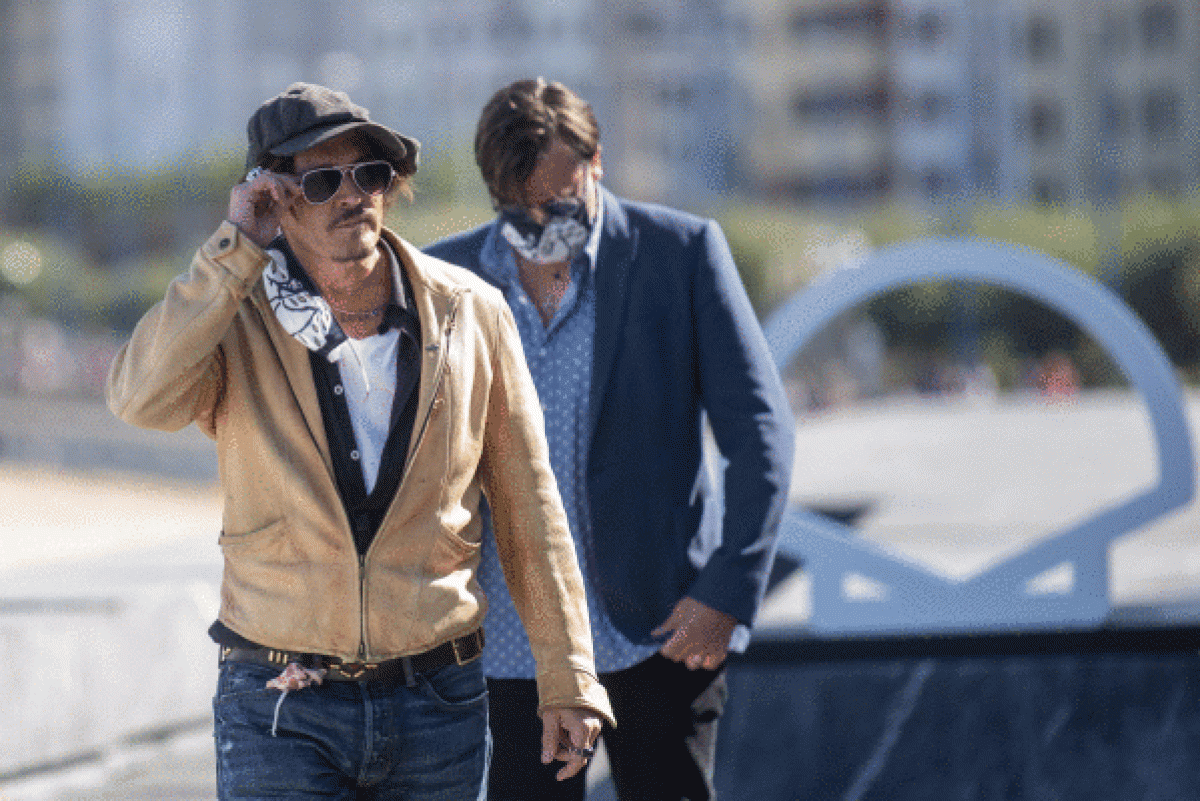 Johnny Depp —ezkerrean— iazko Zinemaldian. FOKU