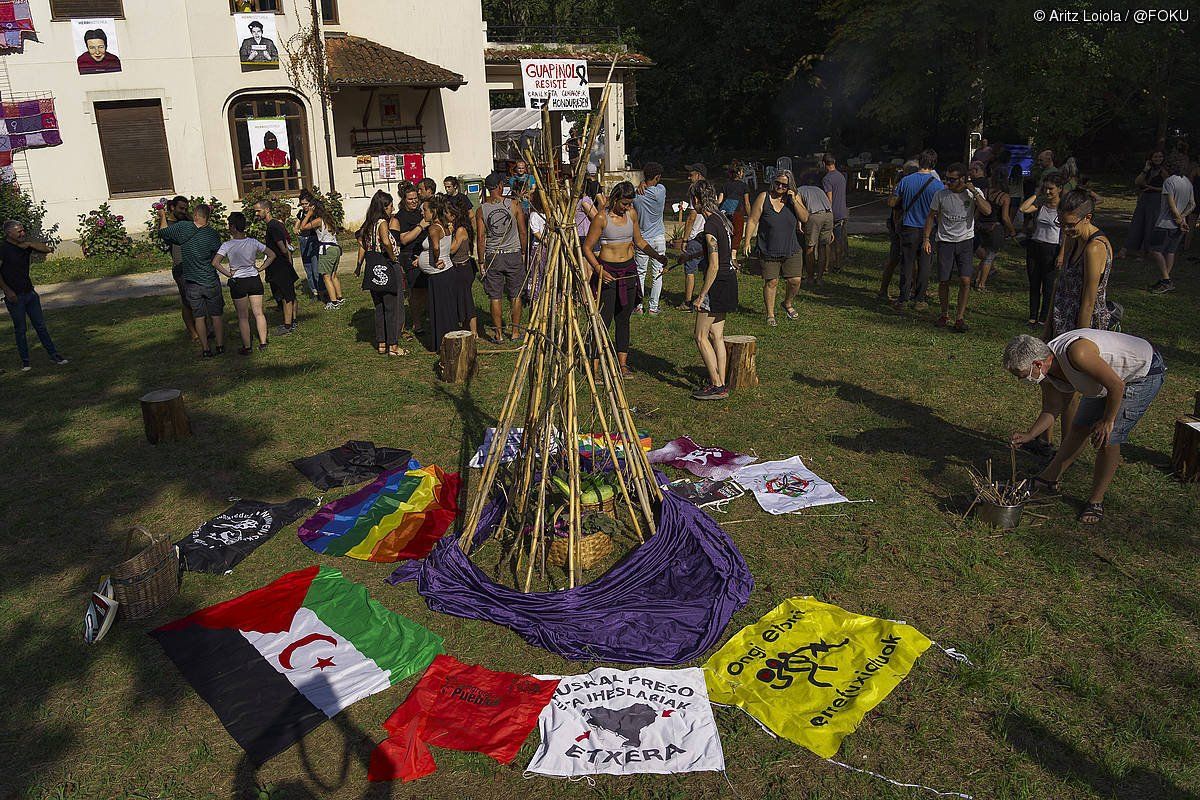 Iraultza Txikien Akanpadako harrera ekitaldia. ARITZ LOIOLA/FOKU