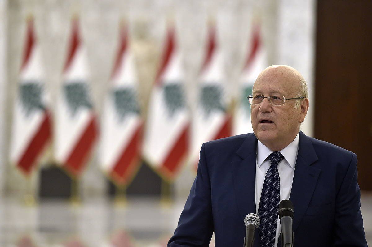 Najib Mikati, artxiboko irudi batean. WAEL HAMZEH / EFE