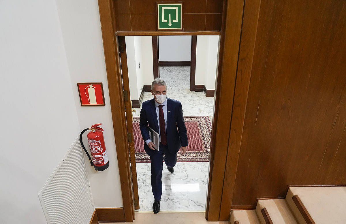 Iñigo Urkullu lehendakaria Eusko Legebiltzarrean. RAUL BOGAJO/ FOKU Iñigo Urkullu lehendakaria Eusko Legebiltzarrean. RAUL BOGAJO/ FOKU