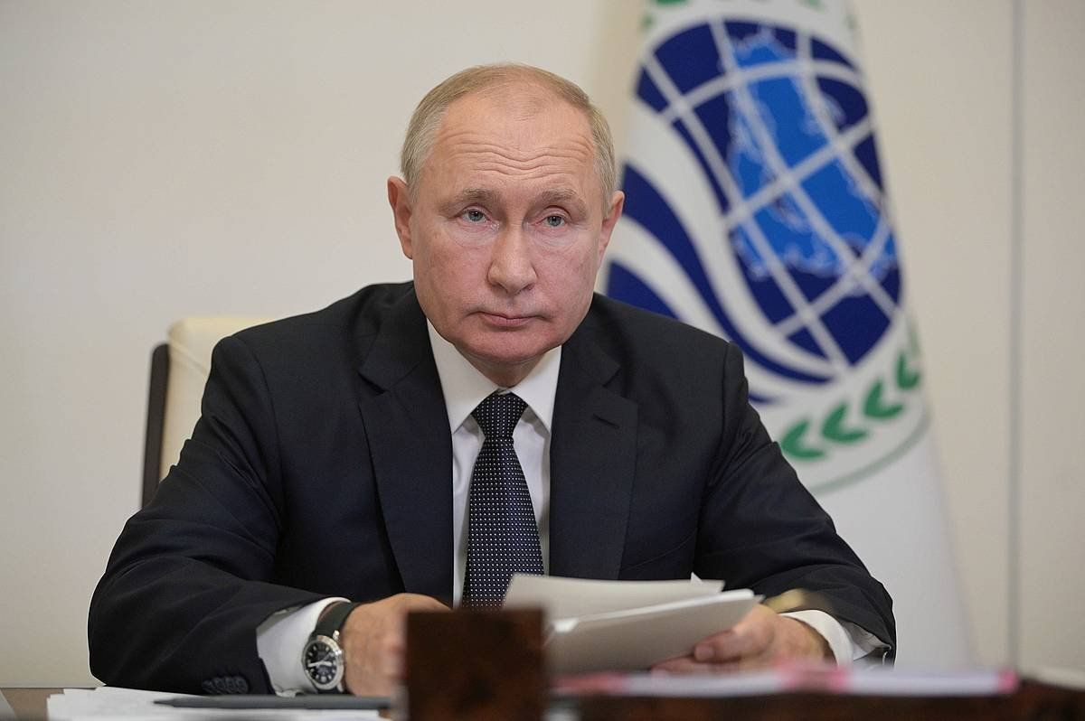Errusiako presidente Vladimir Putin, bere bulegoan. ALEXEI DRUZHININ, EFE