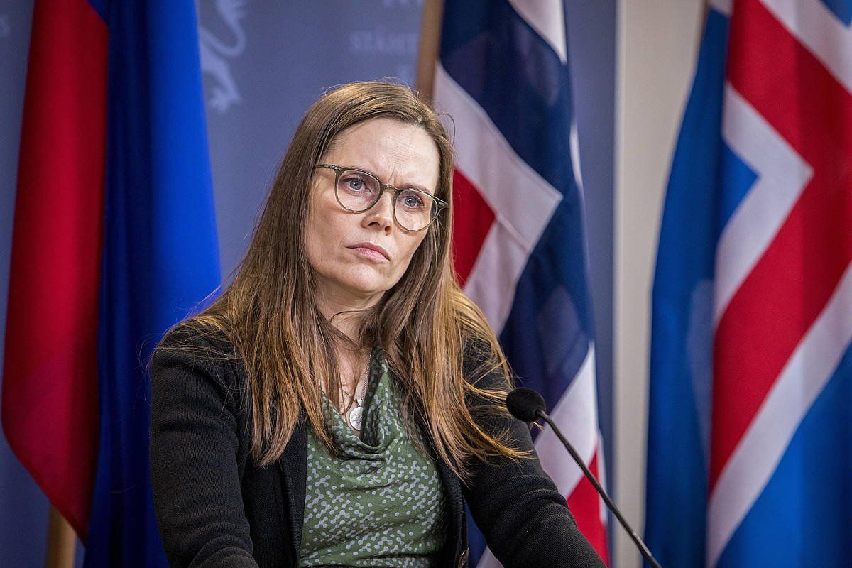 Katrin Jakobsdottir Islandiako Lehen ministroa. OLE BERG-RUSTEN / EFE