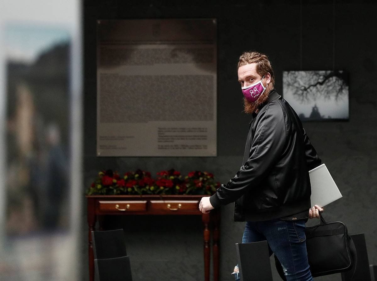 Maiorga Ramirez, Nafarroako Parlamentuan. JESUS DIGES / EFE