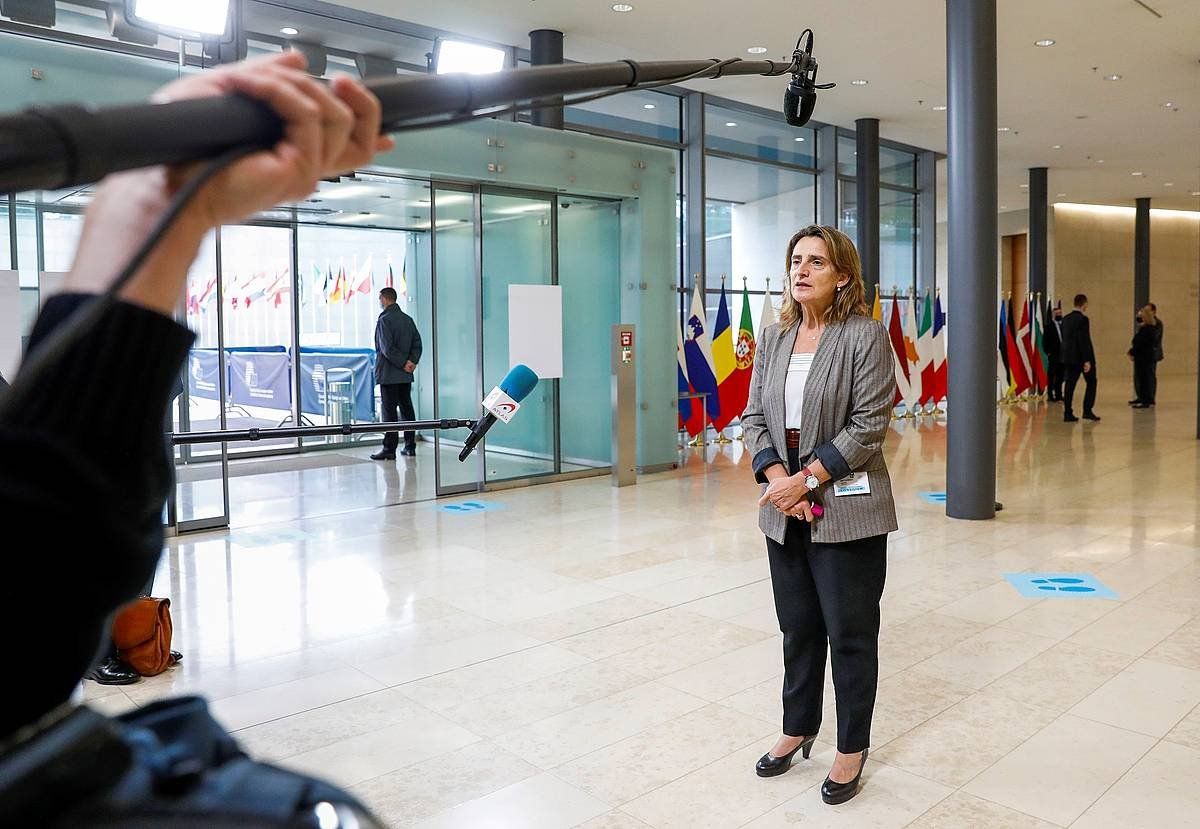 Teresa Ribera, Espainiako Trantsizio Energetikorako ministroa. JULIEN WARNAND / EFE