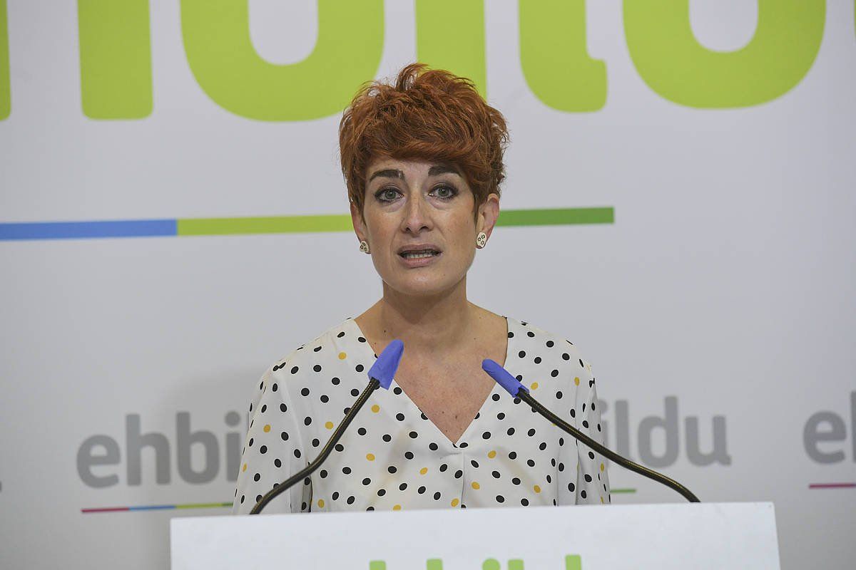 Barkartxo Ruiz EH Bilduko parlamentaria. IDOIA ZABALETA/ FOKU