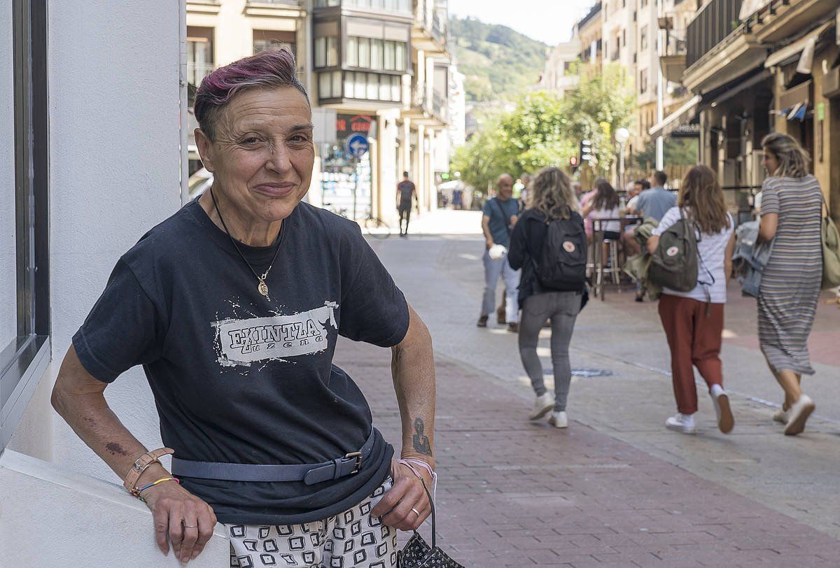 Begoña del Teso, joan den irailean, Donostian. ANDONI CANELLADA, FOKU