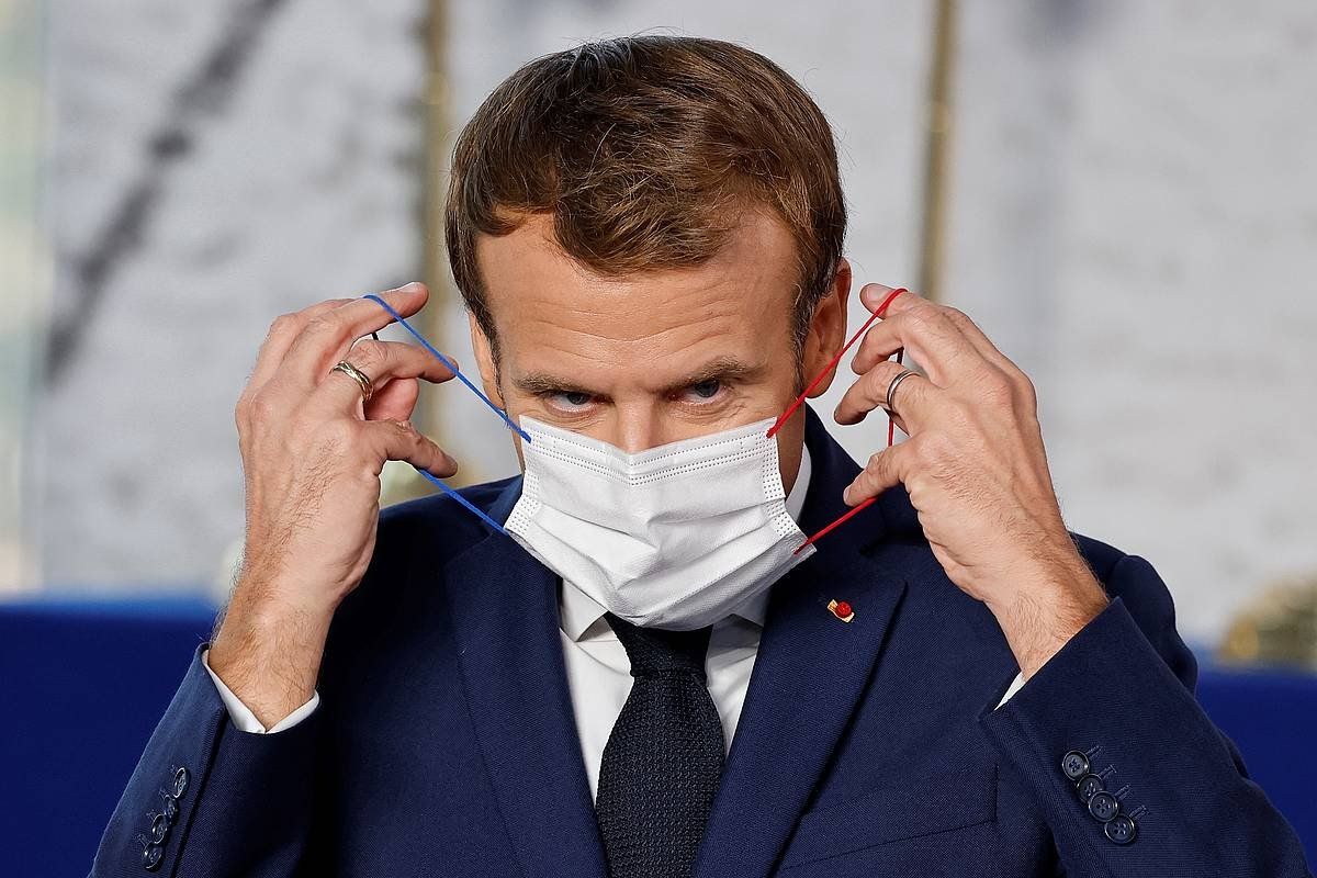 Emmanuel Macron, artxiboko argazkian. LUDOVIC MARIN / EFE
