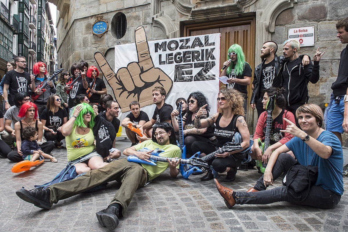 'Mozal legearen' aurkako protesta bat, Bilbon. MARISOL RAMIREZ / FOKU