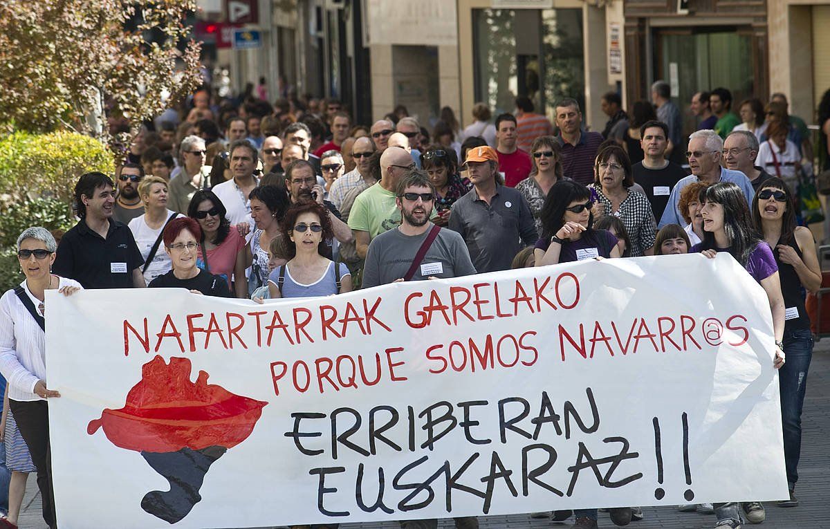 Zonifikazioaren aurkako manifestazio bat, Tuteran. JAGOBA MANTEROLA / FOKU