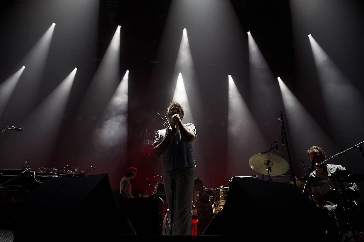 LCD Soundsystem, Bartzelonako Sonar jaialdian, 2018ko udan. ALEJANDRO GARCIA / EFE