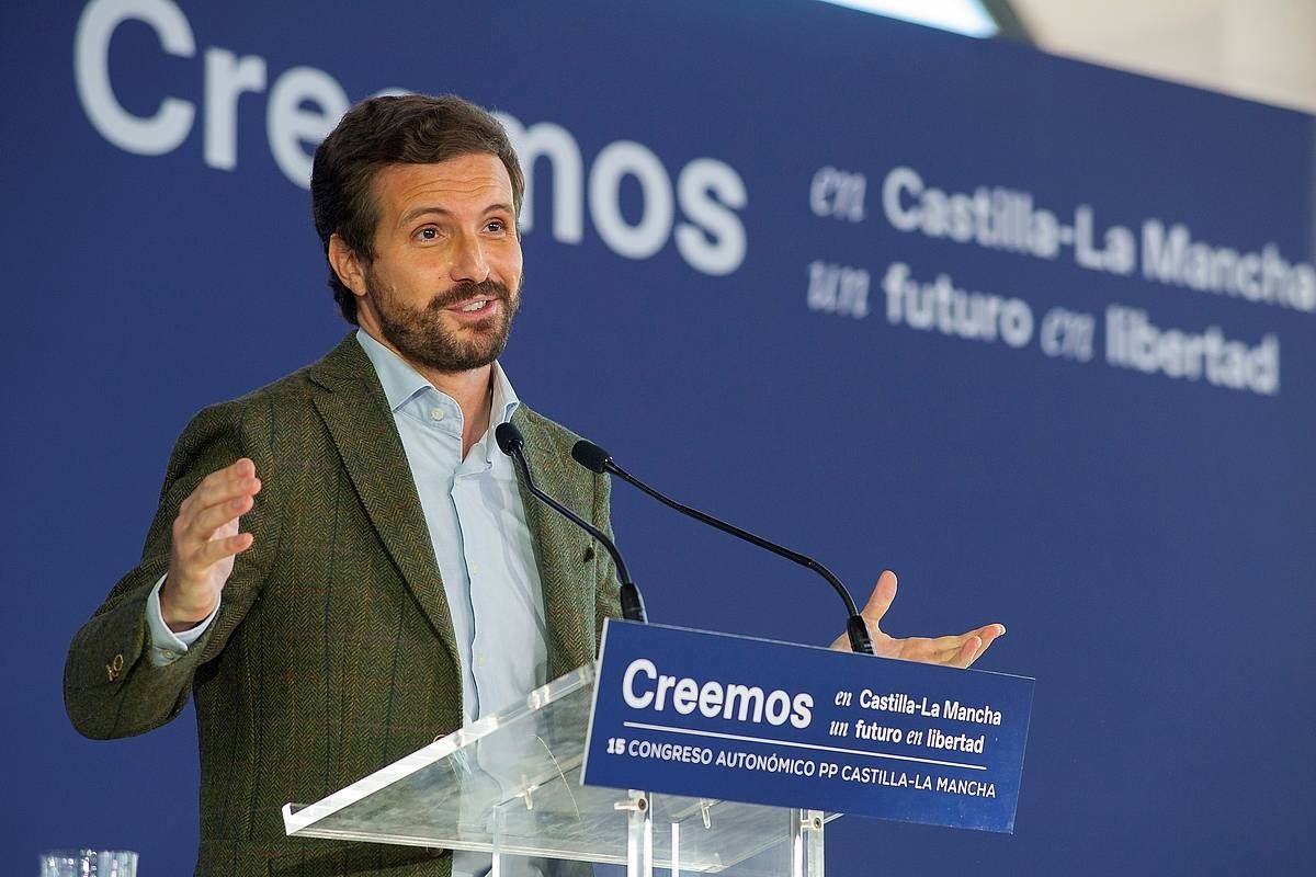 Pablo Casado, artxiboko irudi batean. JESUS MONROY, EFE