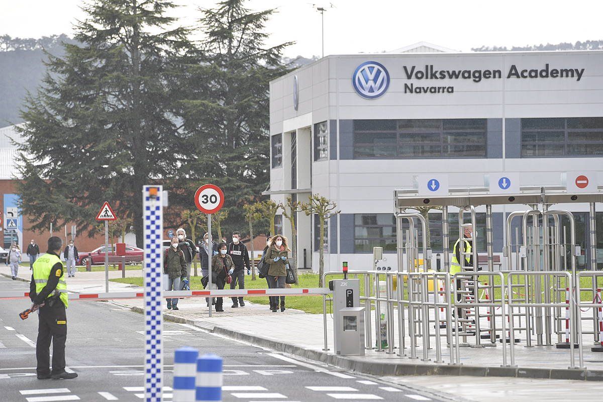 Volkswagen Nafarroako lantegia, Iruñeko Landaben industrialdean. IDOIA ZABALETA / FOKU