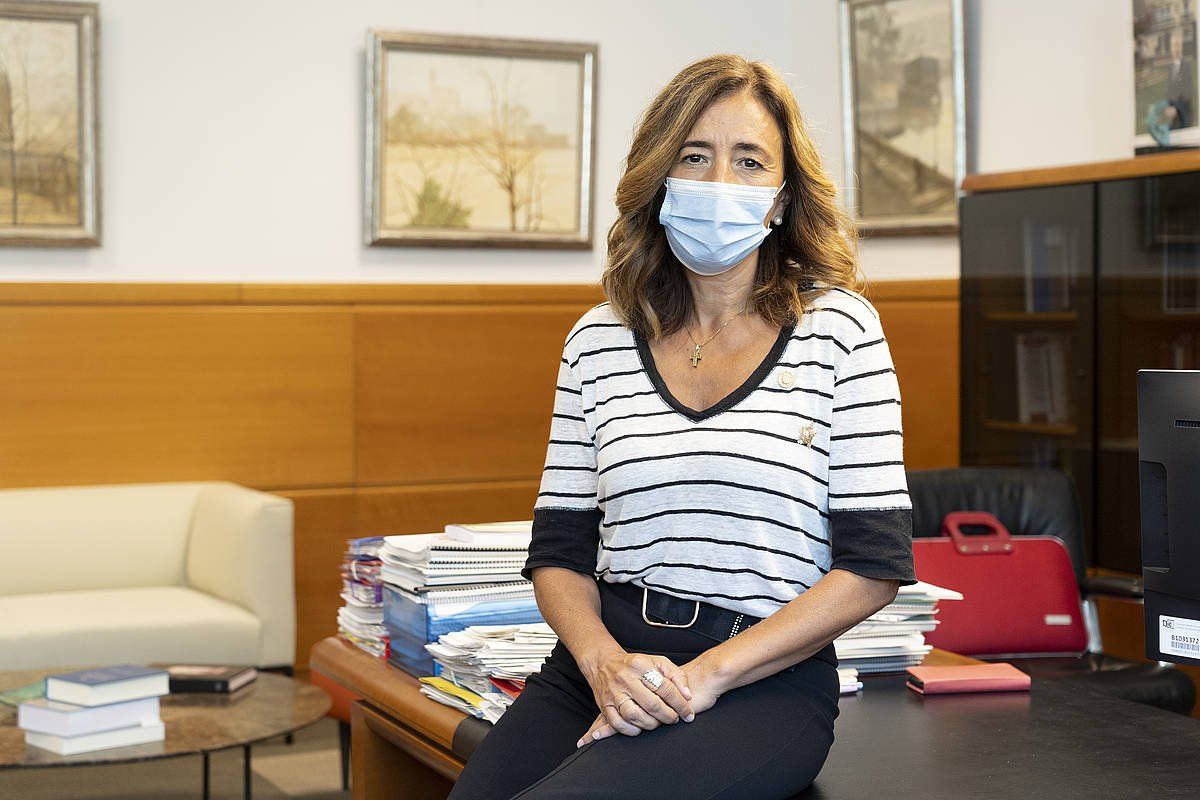 Olatz Garamendi Gobernantza Publiko eta Autogobernu sailburua. RAUL BOGAJO / FOKU