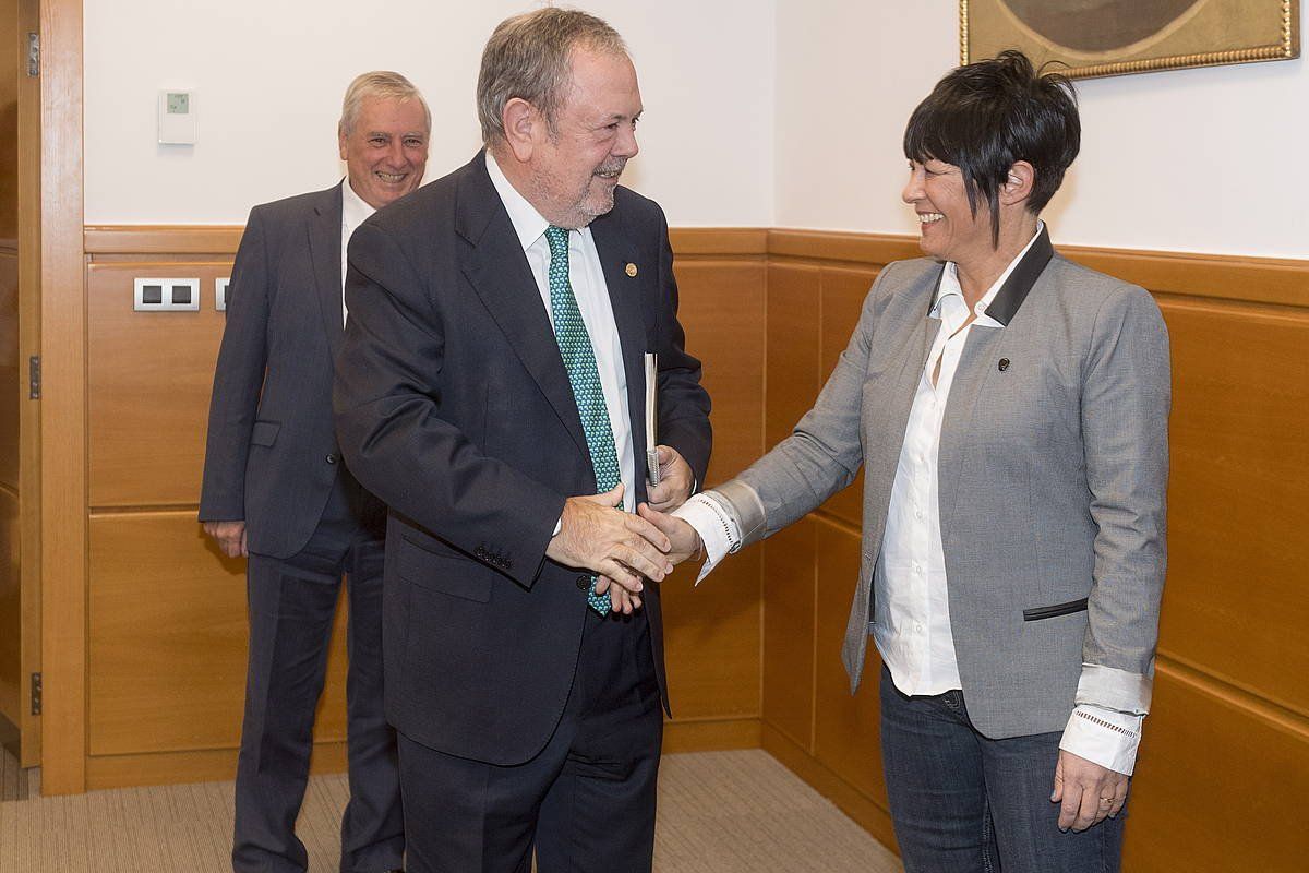 Azpiazu eta Iriarte, 2019ko argazki batean. JUANAN RUIZ, FOKU