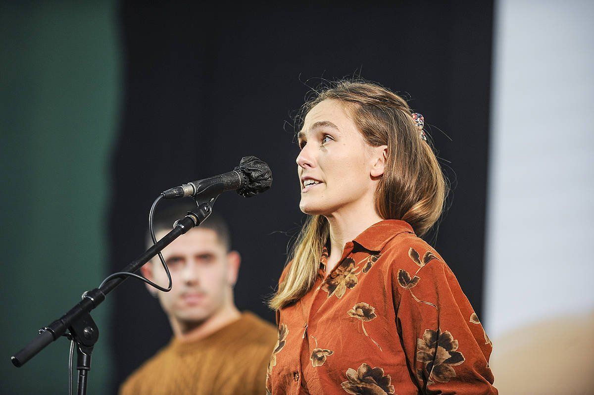 Nerea Ibarzabal, gaurko saioan. FOKU