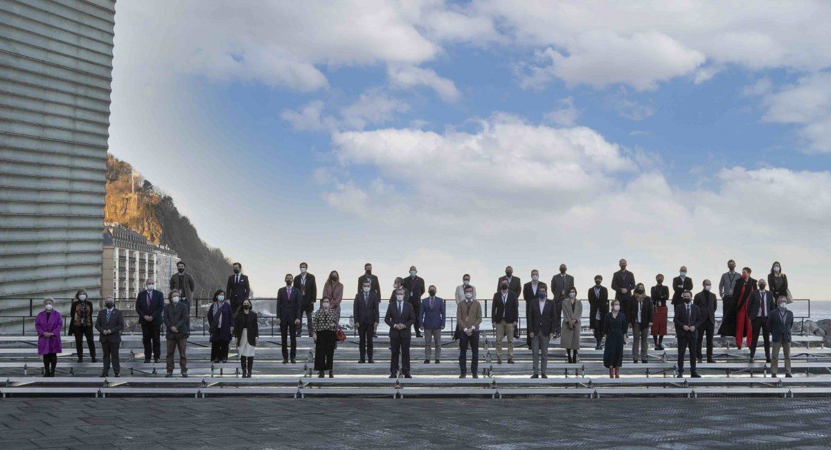 'Etorkizuna eraikiz' kongresuare inaugurazioa, gaur, Donostiako Kursaalean. GIPUZKOAKO FORU ALDUNDIA