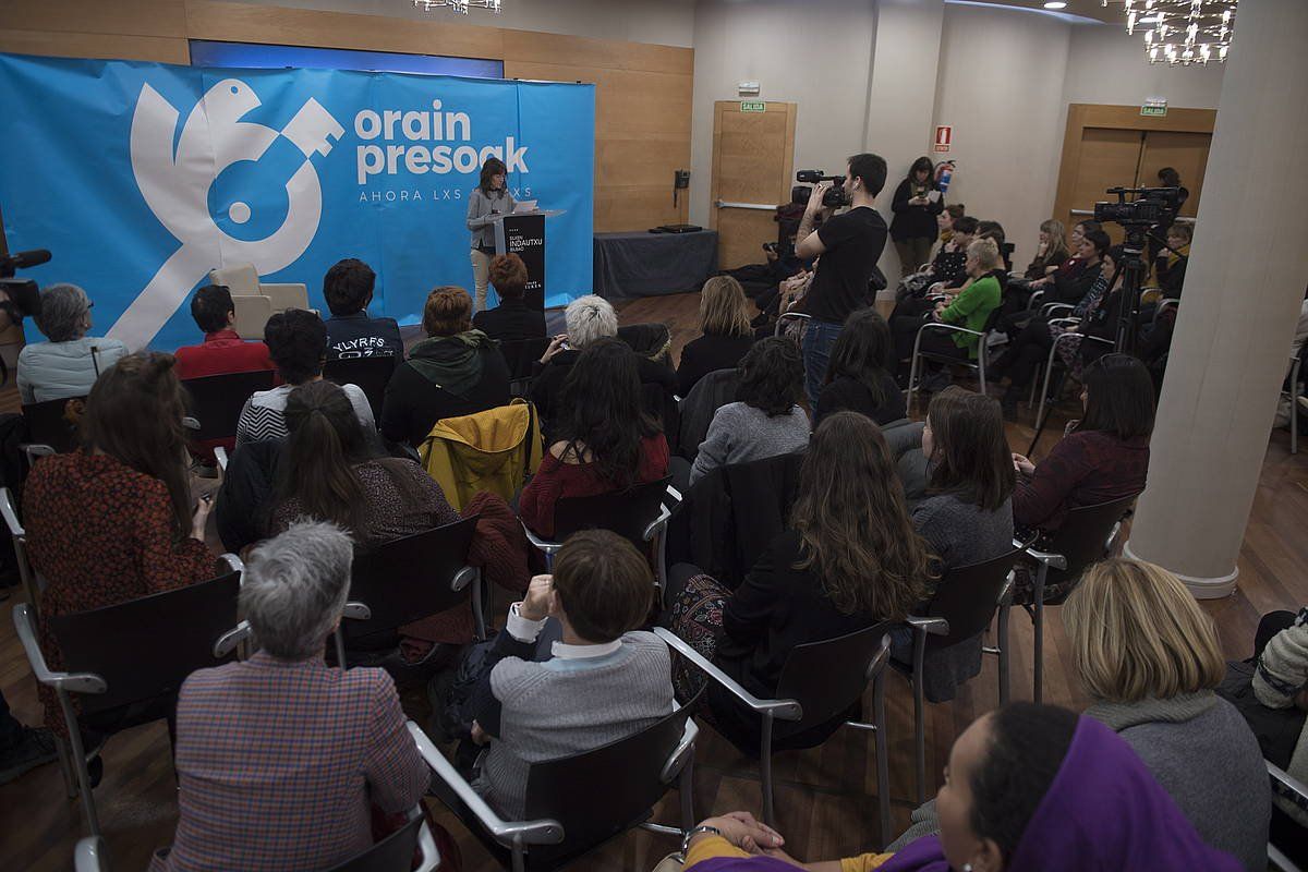 Duela bi urte manifestazioaren aitzinetik eginiko ekitaldia, Bilbon. GORKA RUBIO / FOKU