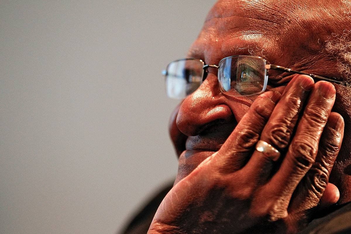 Desmond Tutu, artxiboko irudi batean. NIC BOTHMA