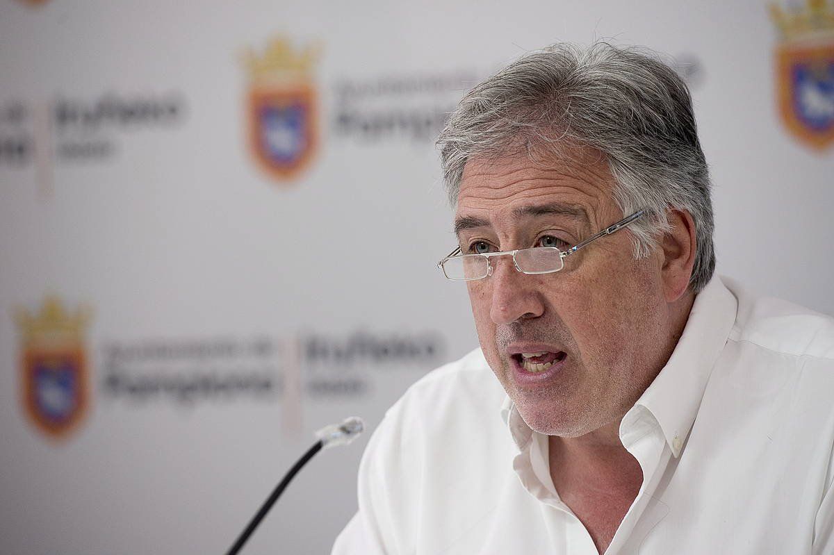 Joseba Asiron, EH Bilduko bozeramailea Iruñeko Udalean. IñIGO URIZ / FOKU
