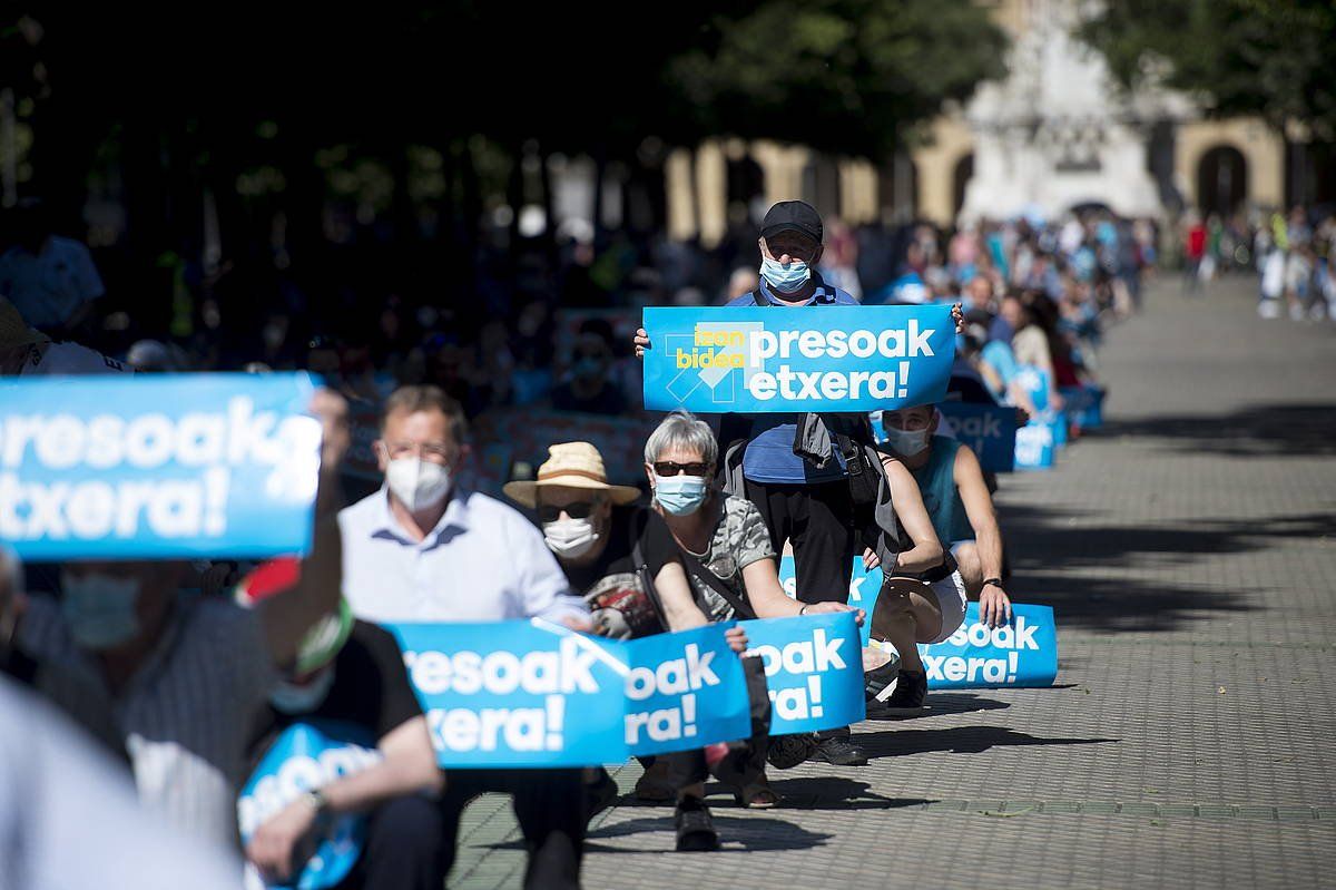 Sare plataformaren manifestazioa Iruñean. Artxiboko irudia. IñIGO URIZ/ FOKU