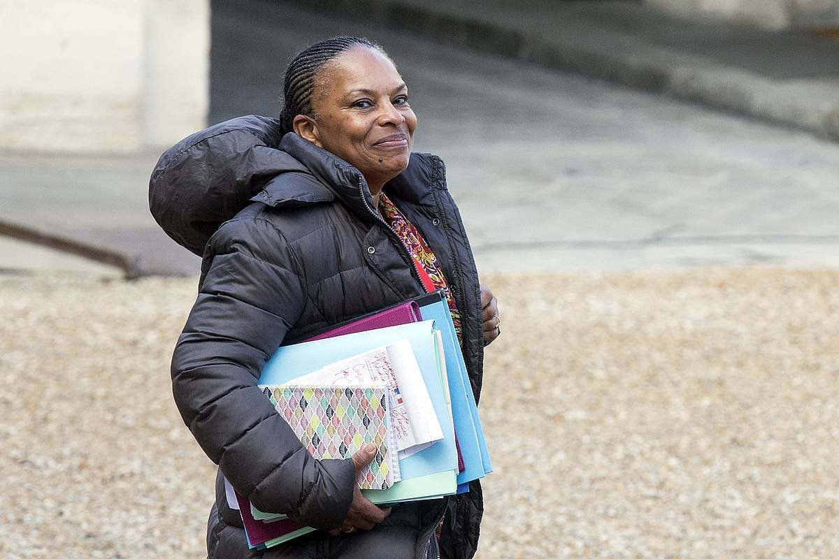 Christiane Taubira Justizia ministro ohia, artxiboko irudi batean. ETIENNE LAURENT / EFE