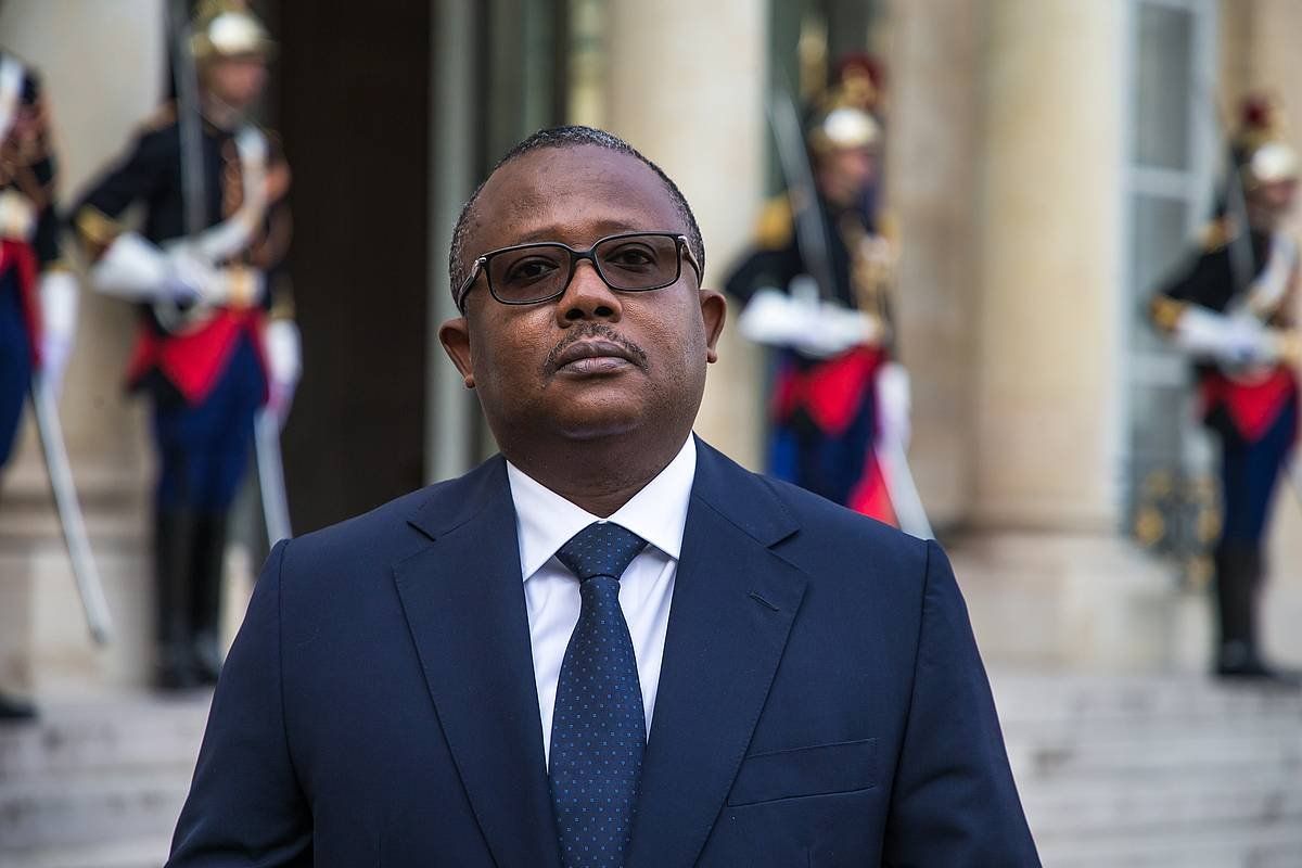 Umaro Sissoco Embalo Ginea Bissauko presidentea, iazko urrian Parisen. EFE