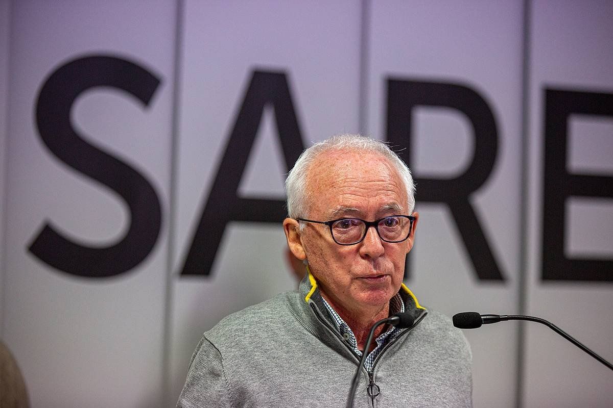 Joseba Azkarraga, Sareren prentsaurreko baten. Artxiiboko irudia. DAVID AGUILAR/ EFE