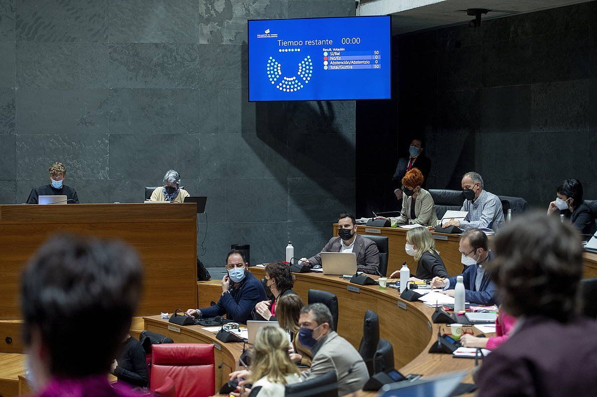 Nafarroako Parlamentua gaur. IñIGO URIZ / FOKU