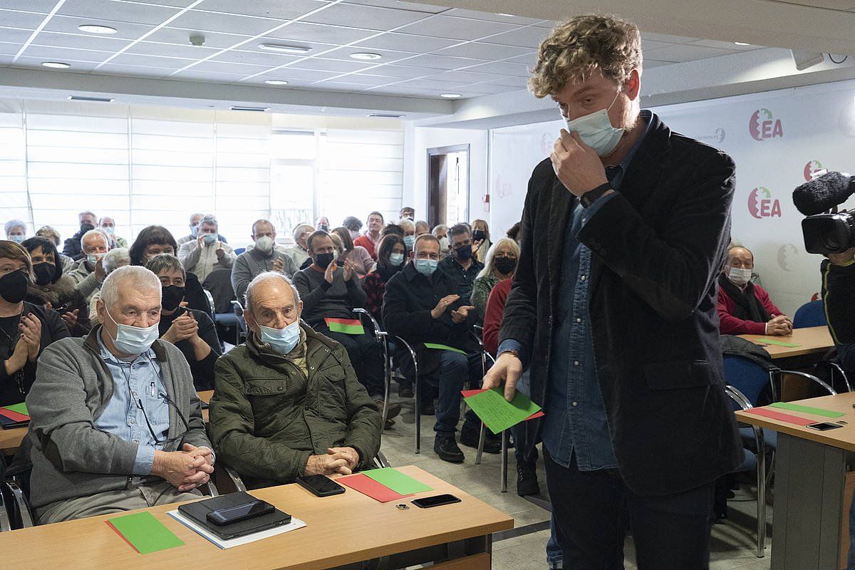 Maiorga Ramirez, Gasteizko alkartetxean, gaur. RAUL BOGAJO / FOKU