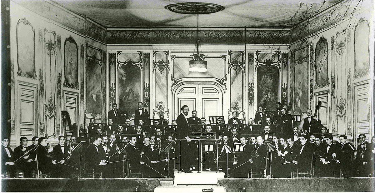 Bilboko Orkestra Sinfonikoa, 1923an, sortu eta urtebetera. BOS