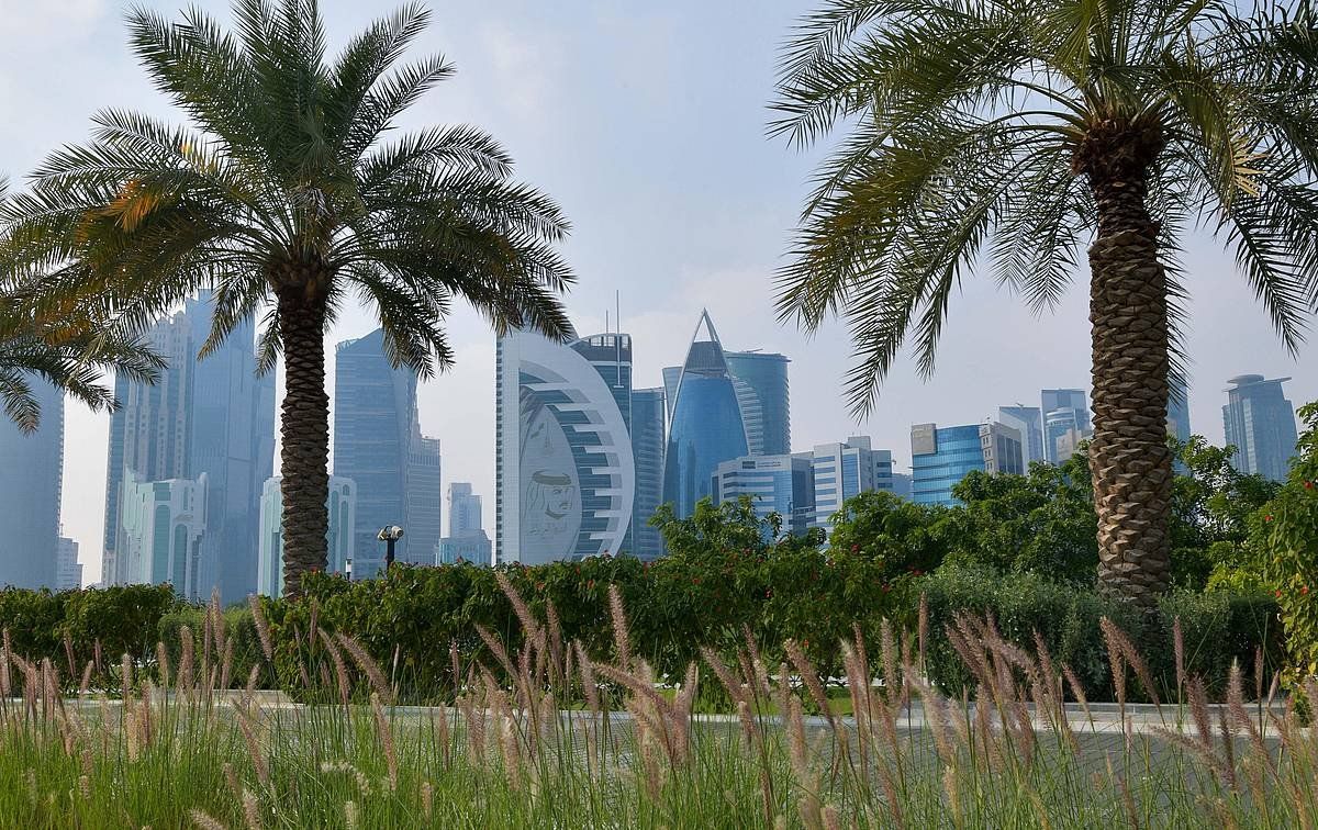 Qatar munduko gas natural ekoizle handiena da. Irudian, Doha hiriburua. EFE
