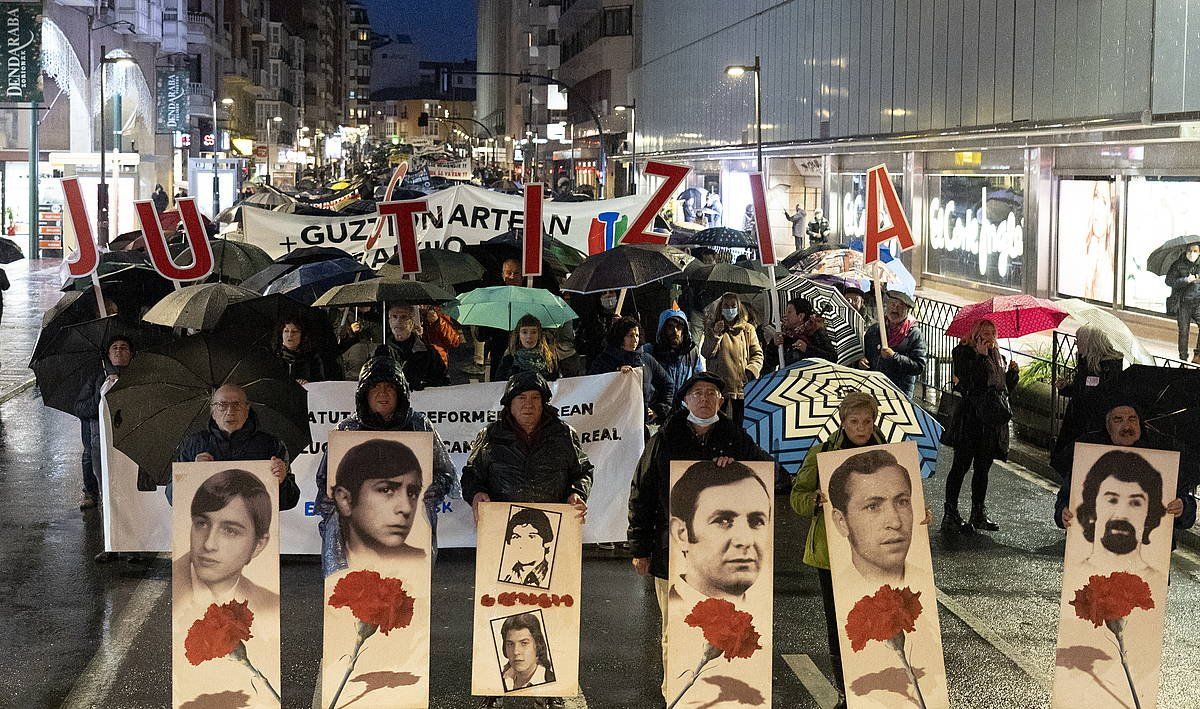 Aurtengo martxoaren 3an egindako mobilizazioa, Gasteizen. RAUL BOGAJO / FOKU