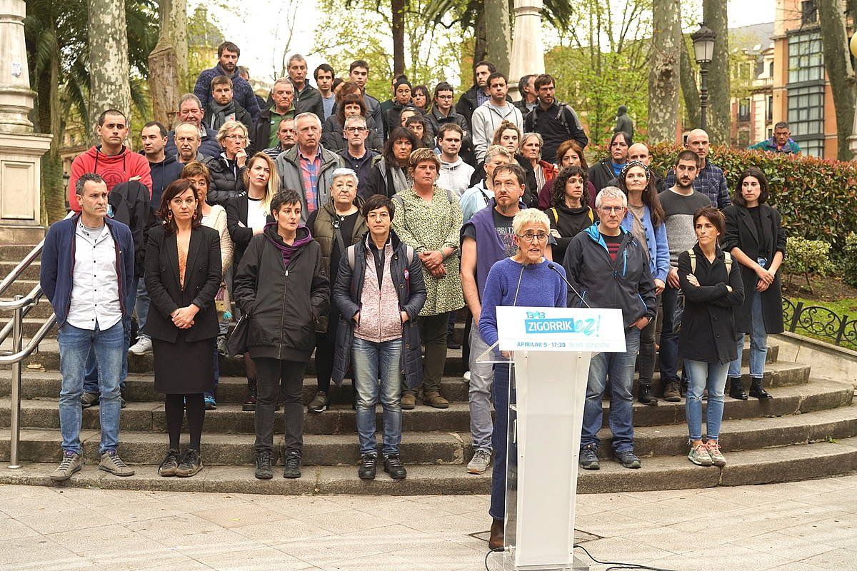 Hainbat eragilek egin dute manifestazioetan parte hartzeko deia. MONIKA DEL VALLE / FOKU