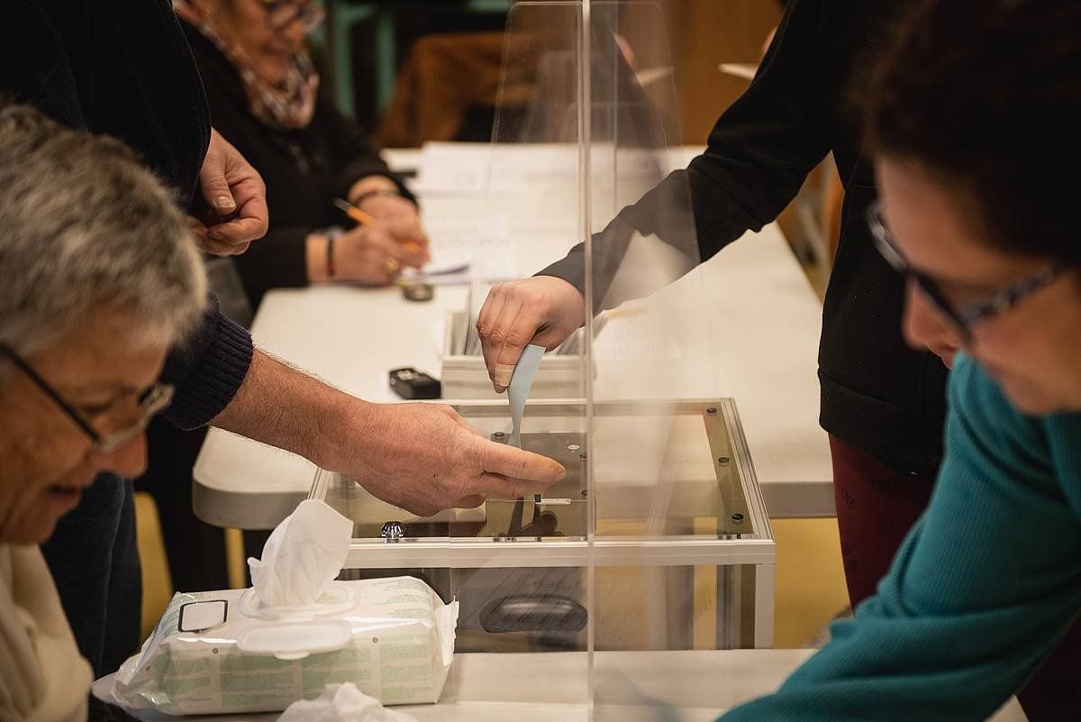 Bozka bulego bat, atzo arratsean. GUILLAUME FAUVEAU