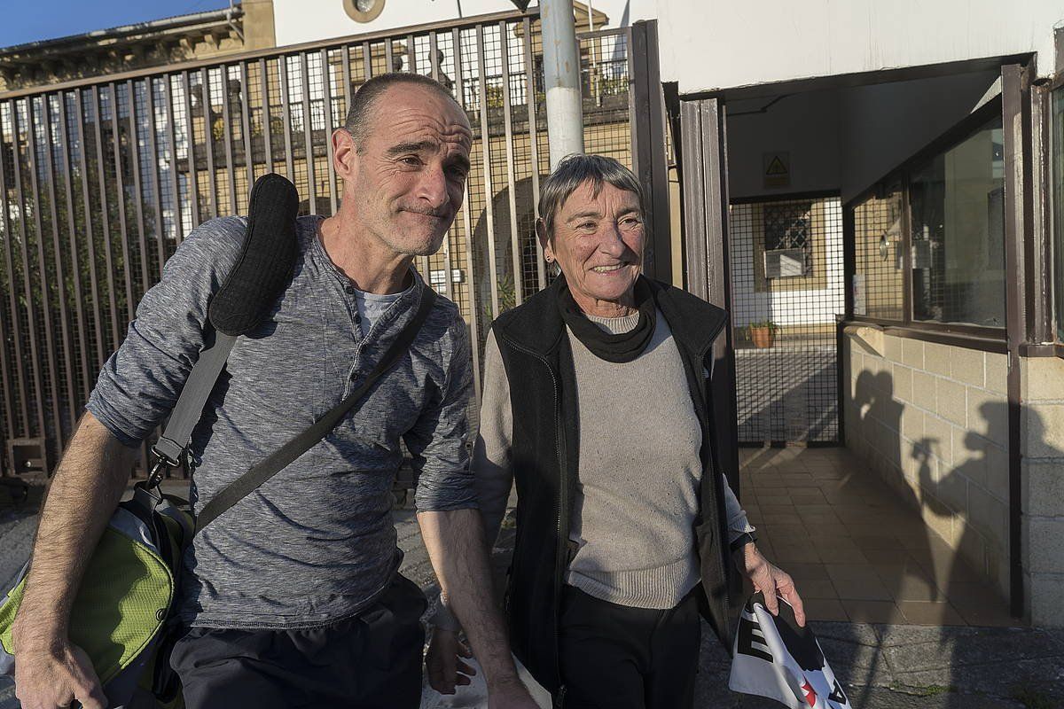Atristain, espetxetik atera berri, otsailean. ANDONI CANELLADA / FOKU