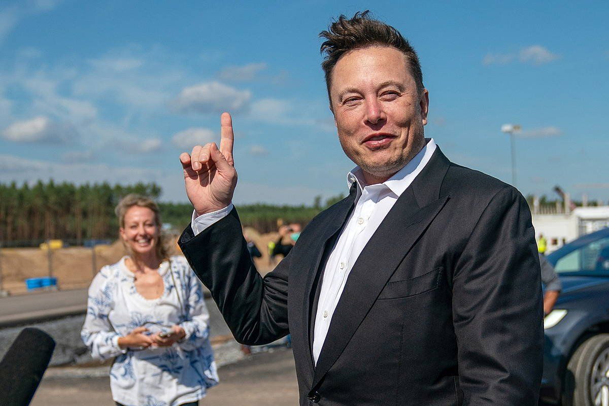 Elon Musk, Teslaren sortzailea eta munduko pertsonarik aberatsena. ALEXANDER BECHER (EFE)