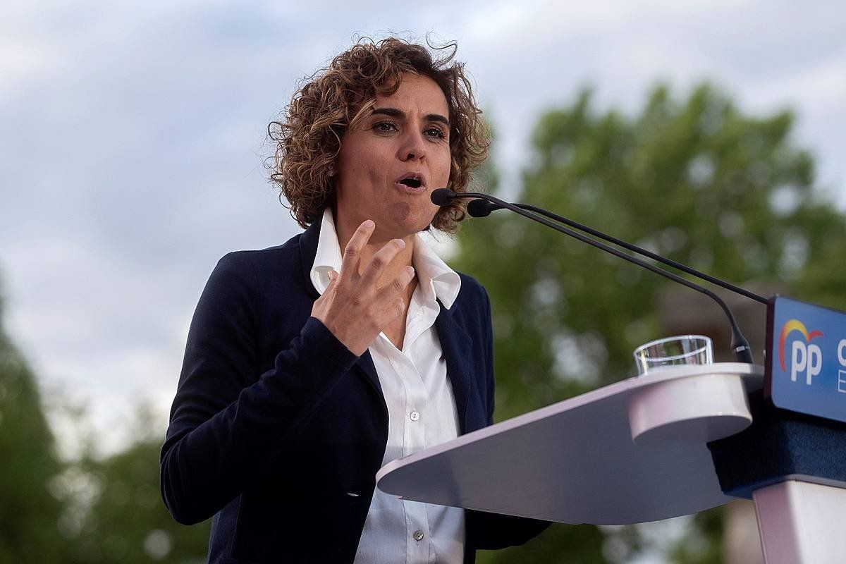 PETI batzordeko presidente Dolors Monserrat. RODRIGO JIMENEZ / EFE