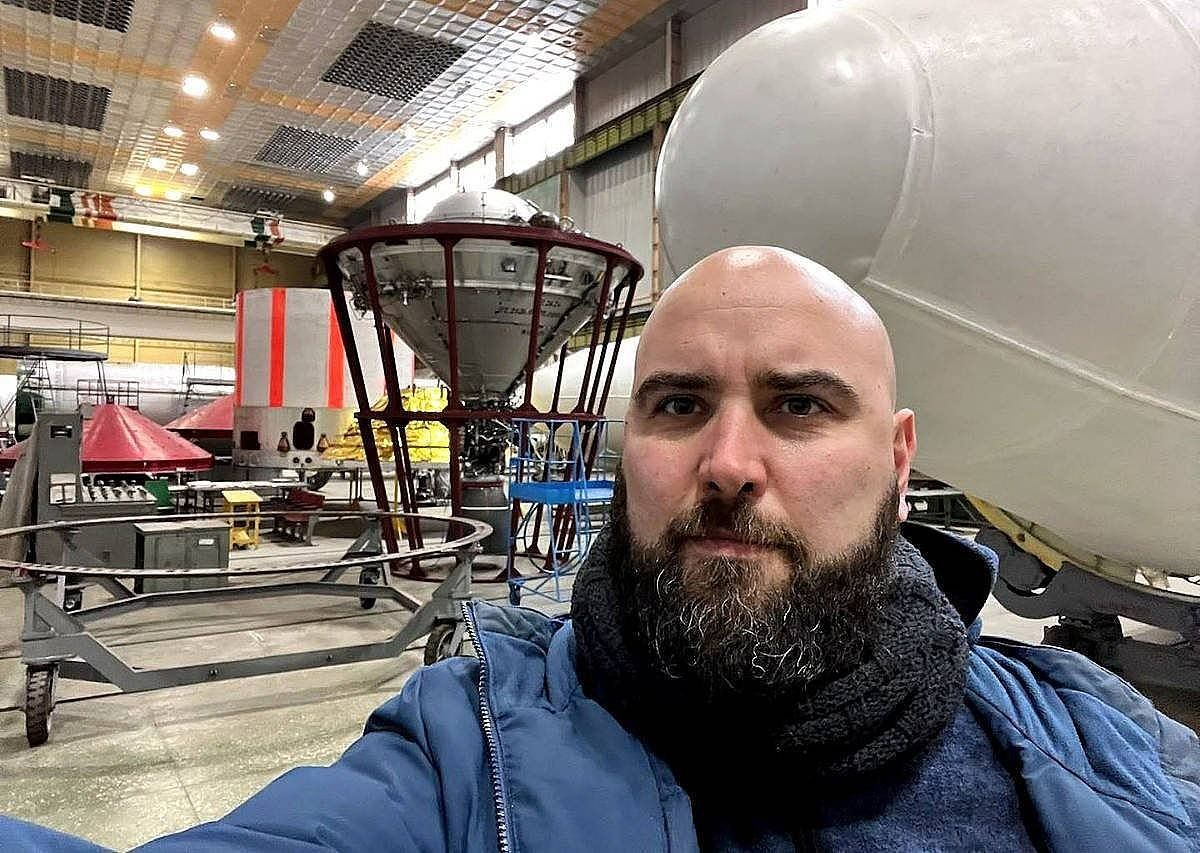 Pablo Gonzalezen 'selfie' bat, Dniporren. PABLO GONZALEZ