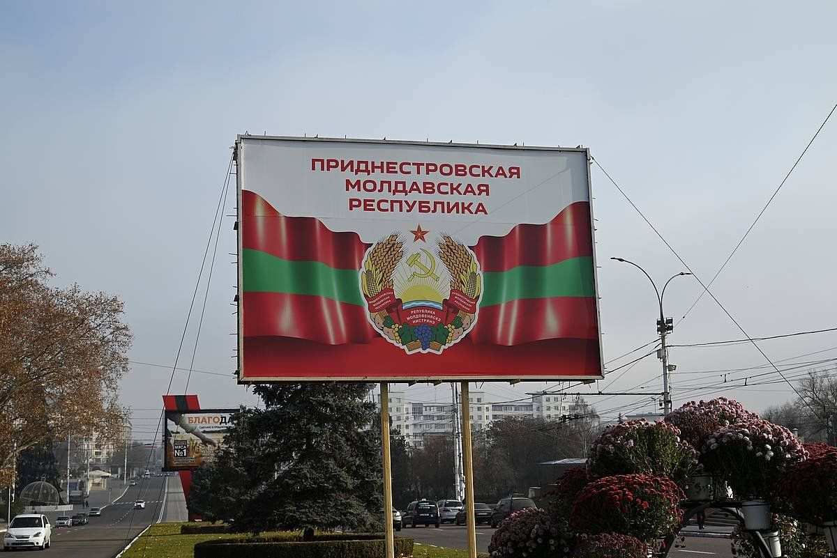 Transnistriaren independentziaren autodermonazioaren aldeko mezua, artxiboko irudi batean. IGNACIO ORTEGA, EFE